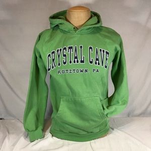 Crystal Cave Kutztown PA Hoodie Sweatshirt Green S